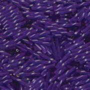Miyuki Bugle Beads Stäbchen gedreht 12mm 1721 dyed transparent dark Purple ca14gr.